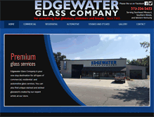 Tablet Screenshot of edgewaterglass.com